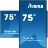 IIYAMA Monitor 75 cali LH7565UHSB-B1, 24^7, IPS, ANDROID 11, 4K, 800cd, iiSignage2, SDM, 2x HDMI, DP, 2x USB,2x 10W, RJ45, WiFi,
